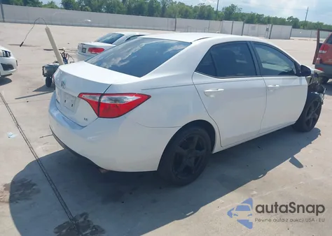 2014 Toyota Corolla Le z USA, uszkodzony, nr VIN 5YFBURHE4EP052150